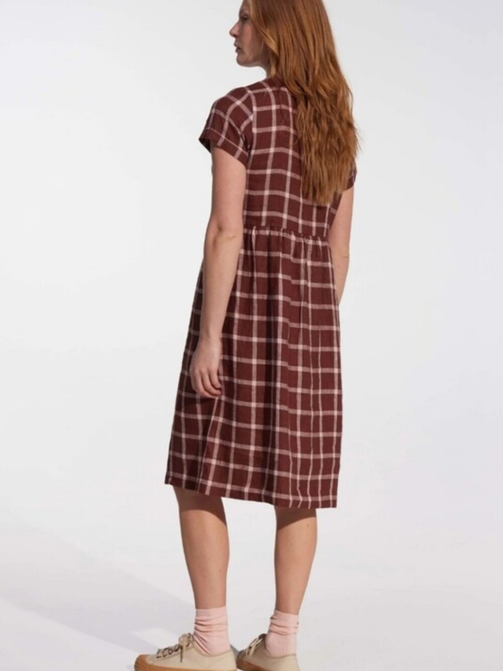 Pyne & Smith Linen Day Dress In Stripe - Picture 5 of 16